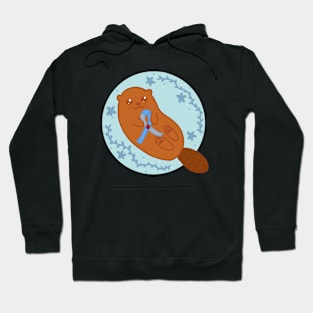 Diabetes Ribbon Otter Hoodie